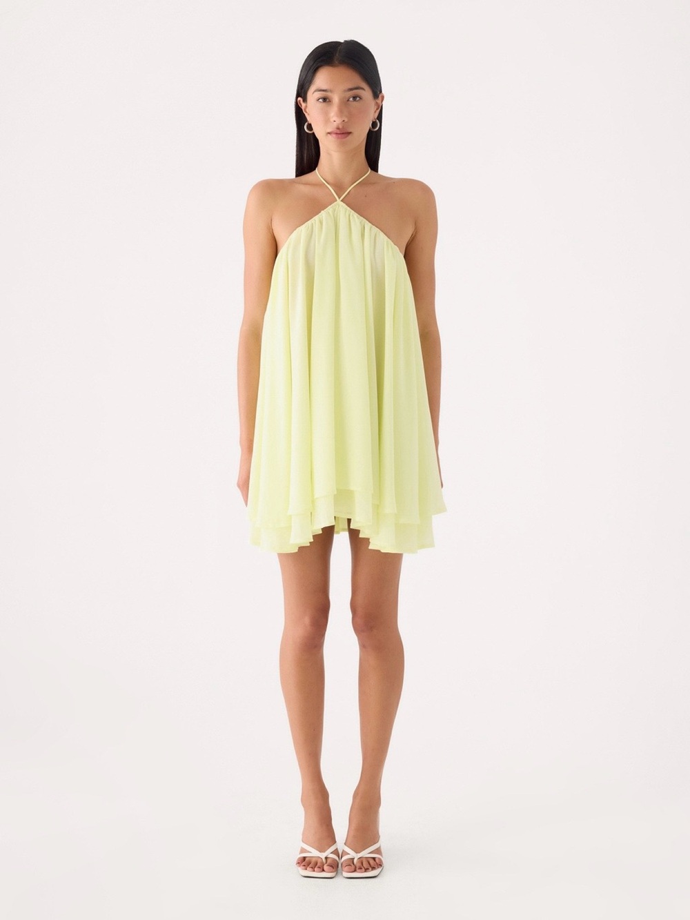 Peppermayo Alicelle Halter Mini Dress - Yellow